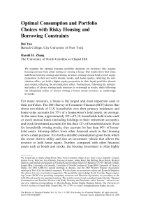 Optimal Consumption and Portfolio Choices with Risky