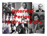 Interwar Period: 1920`s