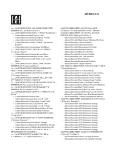 SUP-MULTI-0115 ALLIANCEBERNSTEIN ALL MARKET GROWTH