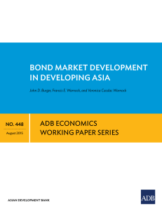 Bond Market Development in Developing Asia