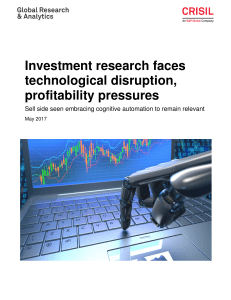 Investment research faces technological disruption