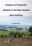 Analysis of Production Systems in the New Zealand Dairy Industry