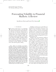 Forecasting Volatility in Financial Markets: A Review