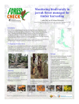 Monitoring biodiversity in jarrah forest managed for timber harvesting