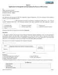 Application for Registration of Intermediary with DotEx