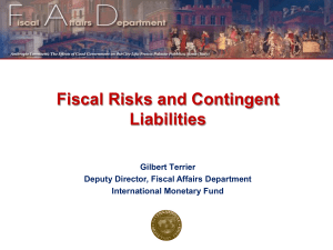 Fiscal Risks and Contingent Liabilities