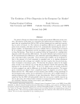 The Evolution of Price Dispersion in the European Car Market¤