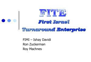 First Israel Turnaround Fund