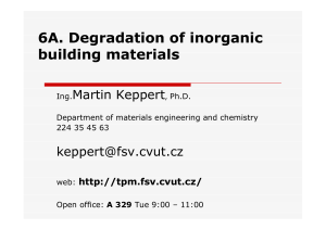 6A. Degradation of inorganic building materials