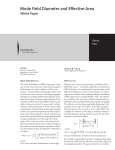 Mode Field Diameter and Effective Areas