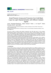 Small Phenolic Compounds Production from Kraft Black