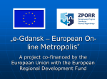 „e-Gdańsk – europejska metropolia on-line