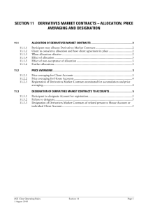 ASX Clear Section 11 - Derivatives Market Contracts – Allocation