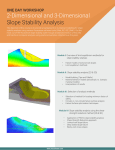 2-Dimensional and 3-Dimensional Slope Stability Analysis