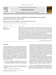 Are fast/slow process in motor adaptation and forward/inverse