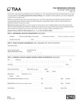 TIAA BROKERAGE SERVICES ACCOUNT APPLICATION