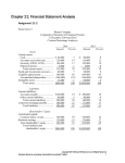 Chapter 21: Financial Statement Analysis - McGraw