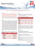 Environmental Surface Wetness Test: Comparison of Disinfectant