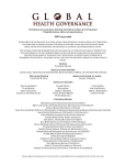Special Issue on the Framework Convention on Global Health