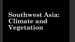 Climate and vegetation of Southwest Asia