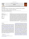 Psychological distress and dietary patterns in eight post