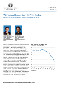 Winners and losers from the oil price decline