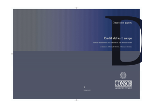 Credit default swaps. Contract characteristics and