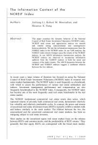 The Information Content of the NCREIF Index