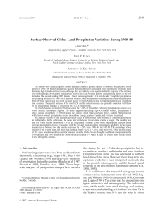 Surface Observed Global Land Precipitation Variations during 1900