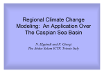 Regional Climate Change Modeling: An Application - Indico