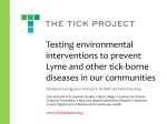 Testing environmental interventions to prevent Lyme and other tick