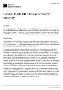 London leads UK cities in economic recovery