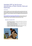 Handheld XRF for Soil Surveys-Geochemistry of Rock Outcrop, Soils