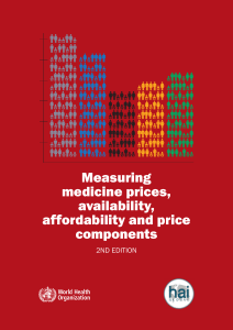 Measuring medicine prices, availability, affordability and price
