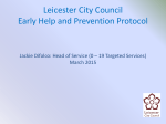 Leicester City Council Early Help and Prevention Protocol