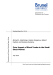 Price Impact of Block Trades in the Saudi Stock Market