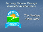 Securing Success Through Authentic Relationships The Heritage
