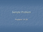 Sample Problem