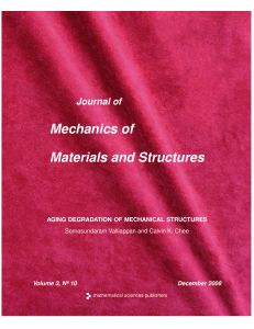 Aging degradation of mechanical structures