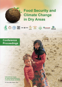 Food Security and Climate Change in Dry Areas