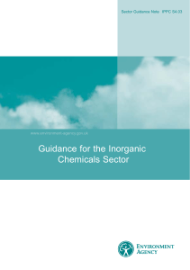 IPPC S4.03 Inorganic Chemicals Consultation Draft v1.1