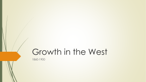 Growth in the West