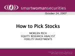 How to Pick Stocks - Smart Woman Securities
