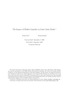 The Impact of Hidden Liquidity in Limit Order Books