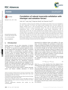 Correlation of natural muscovite exfoliation with