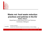 food waste reduction practices and policies in the EU