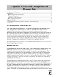 N. Financial Assumptions and Discount Rate