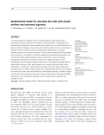 Mathematical model for microbial fuel cells with anodic biofilms and