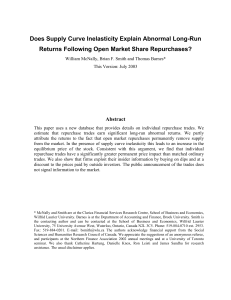 Does Supply Curve Inelasticity Explain Abnormal Long