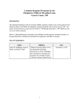 Comment Response Document for the Phosphorus TMDL for
